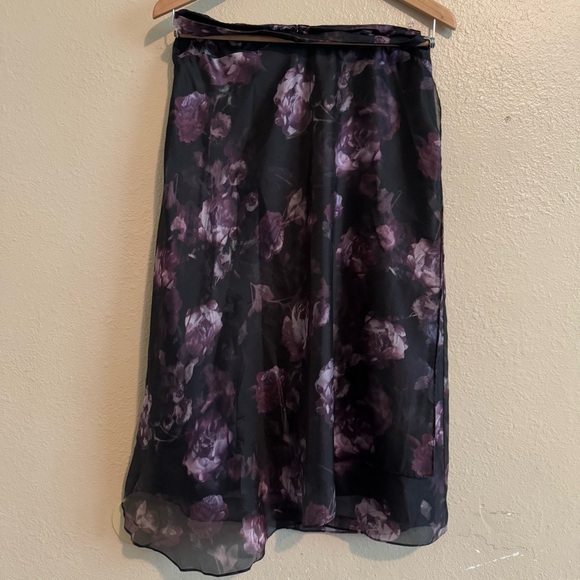 Vince Night Garden Handkerchief Drape Skirt - Picture 10 of 16